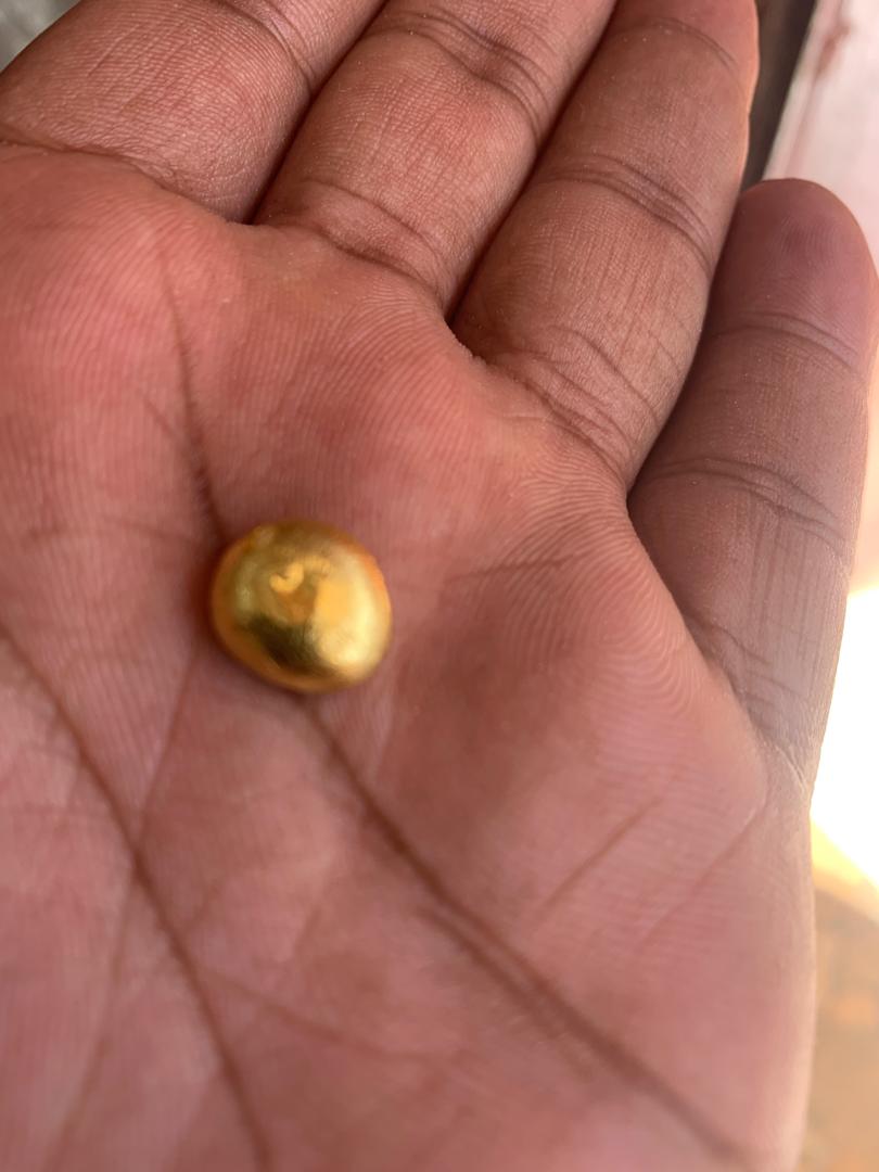 Sample — Refined bead from a test melt